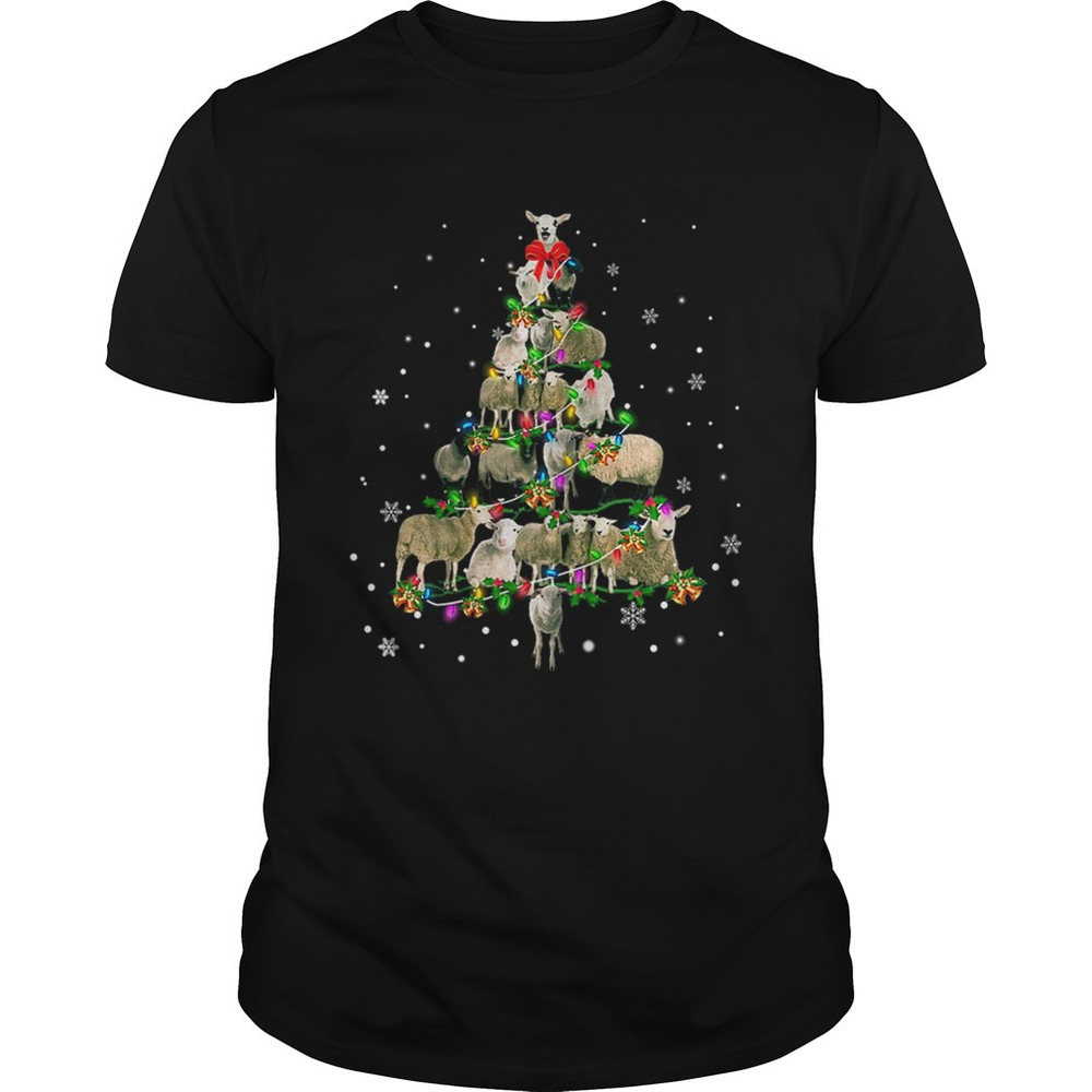 Sheep Christmas Tree Tshirt